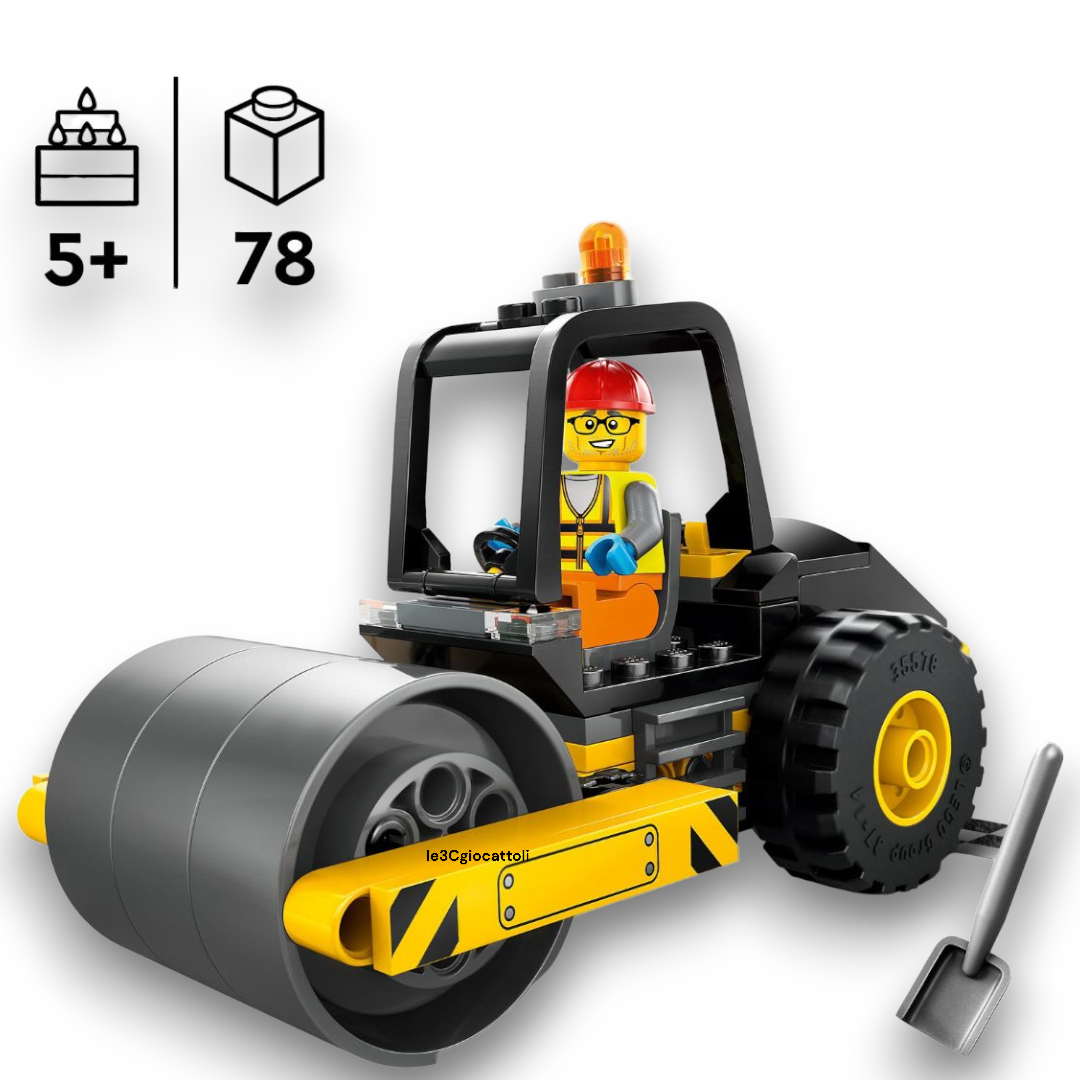 Lego City 60401 Rullo Compressore