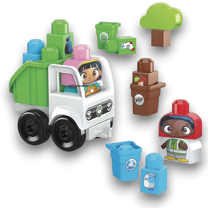 Mega Bloks Fisher-Price Green Town Camion Riciclo