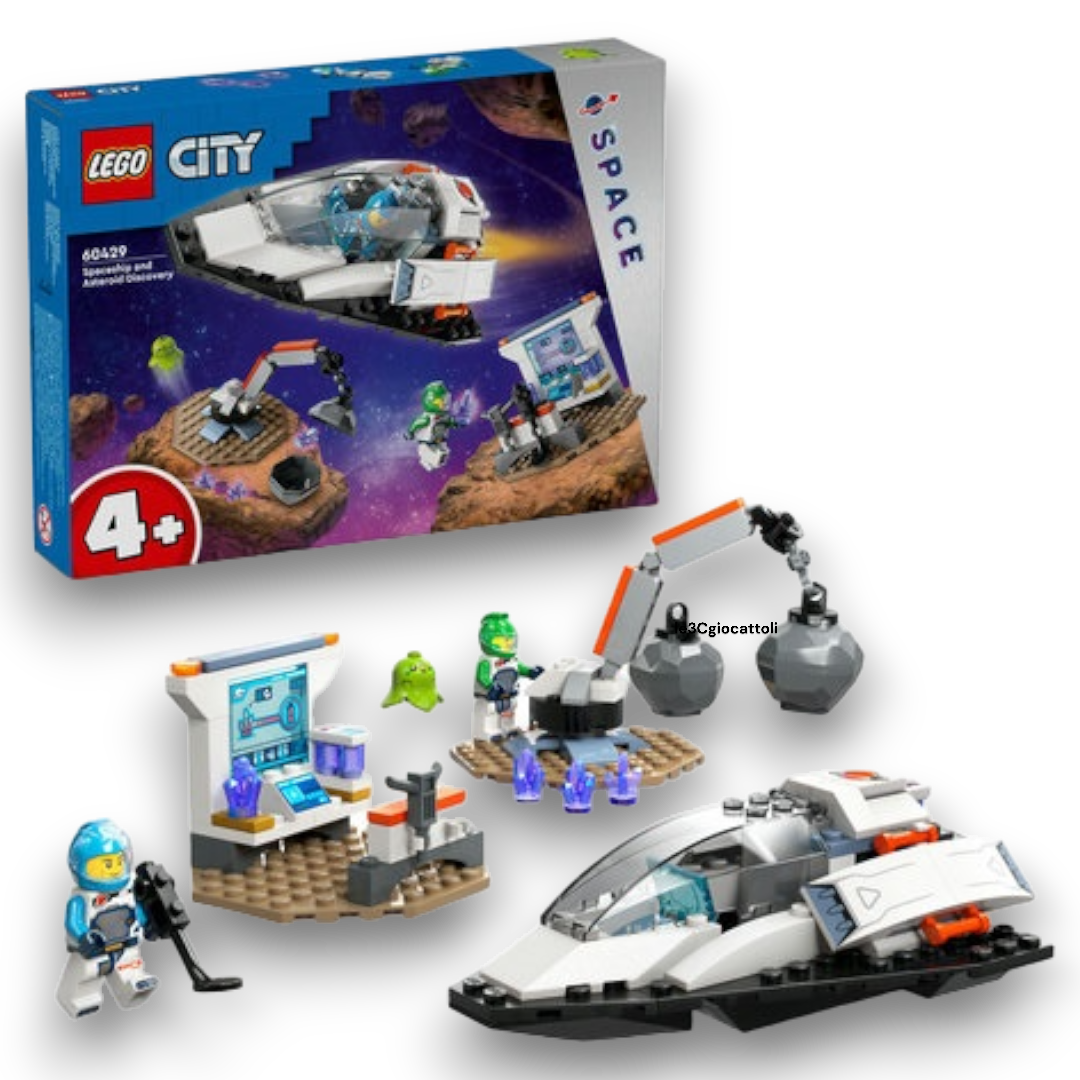 Lego City 60429 Nave Spaziale e scoperta di Asteroidi