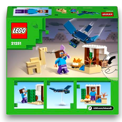 Lego Minecraft 21251 Spedizione di Steve nel deserto