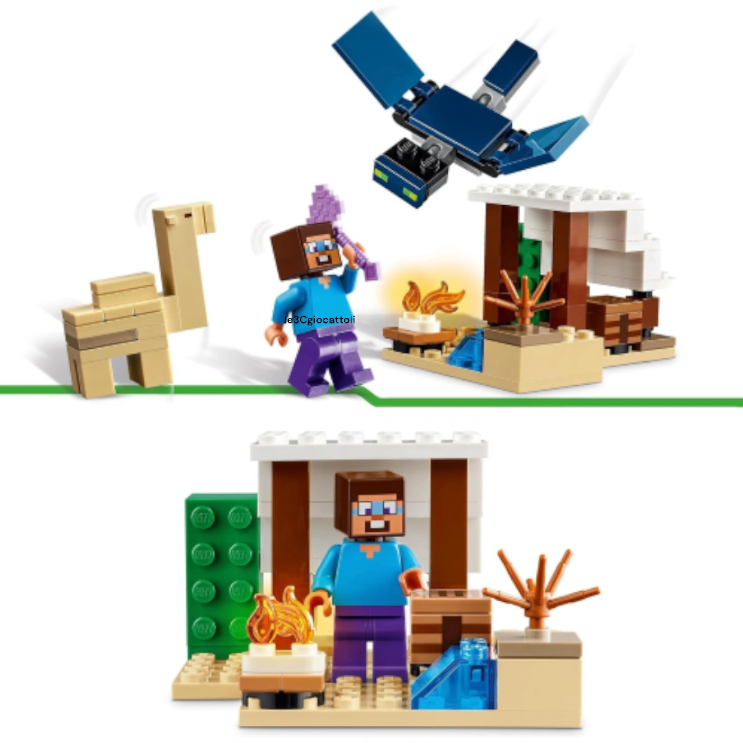 Lego Minecraft 21251 Spedizione di Steve nel deserto