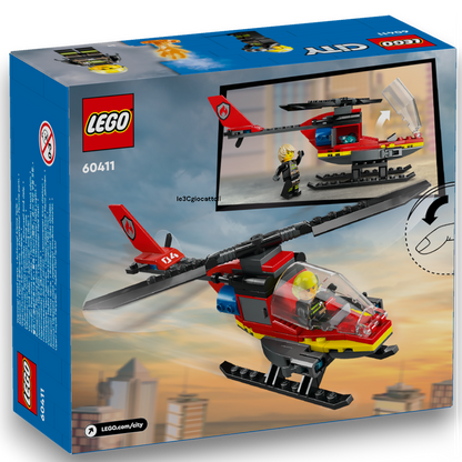 Lego City 60411 Elicottero dei Pompieri