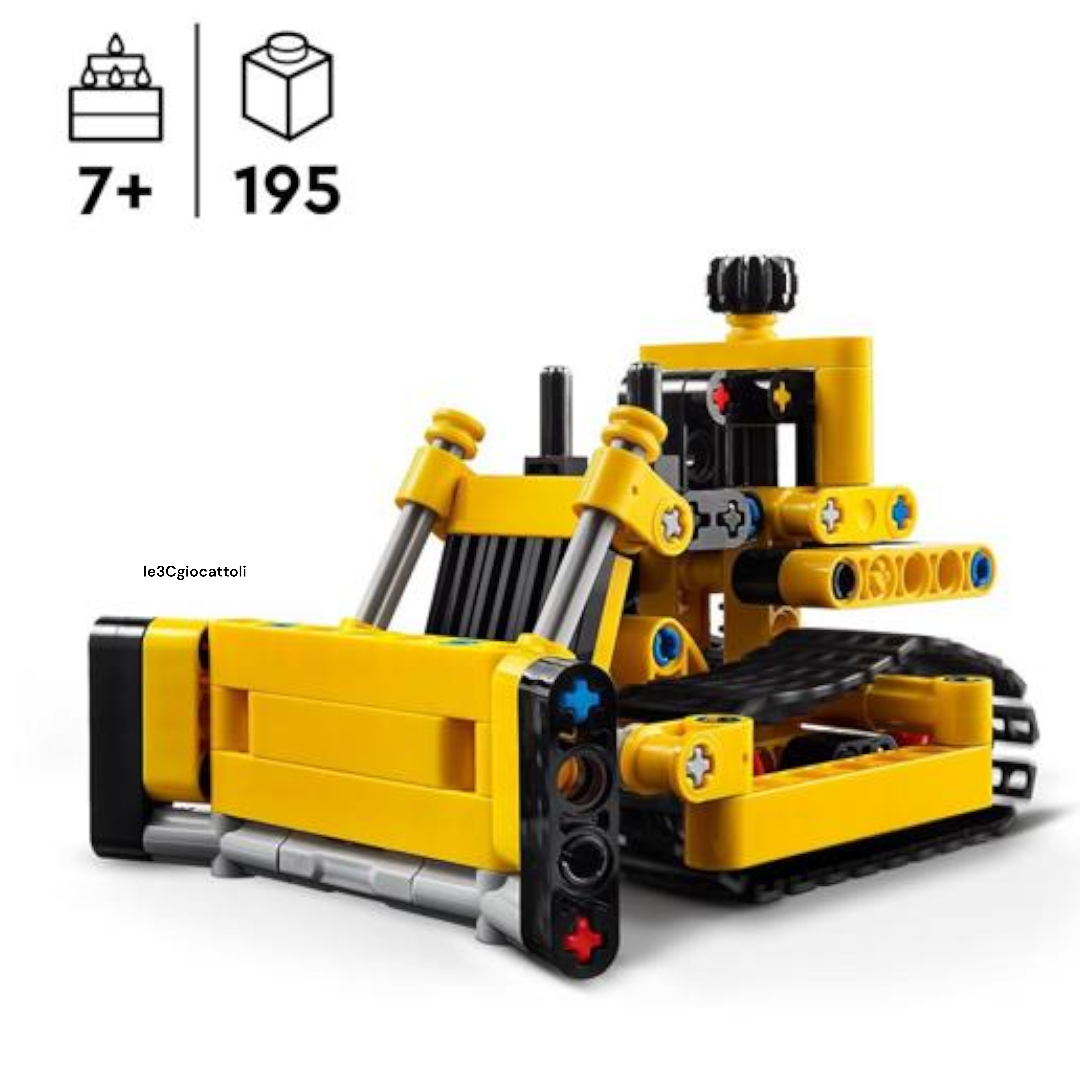 Lego Technic 42163 Bulldozer da cantiere