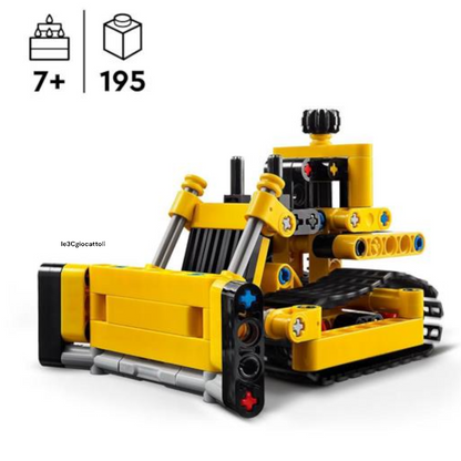 Lego Technic 42163 Bulldozer da cantiere