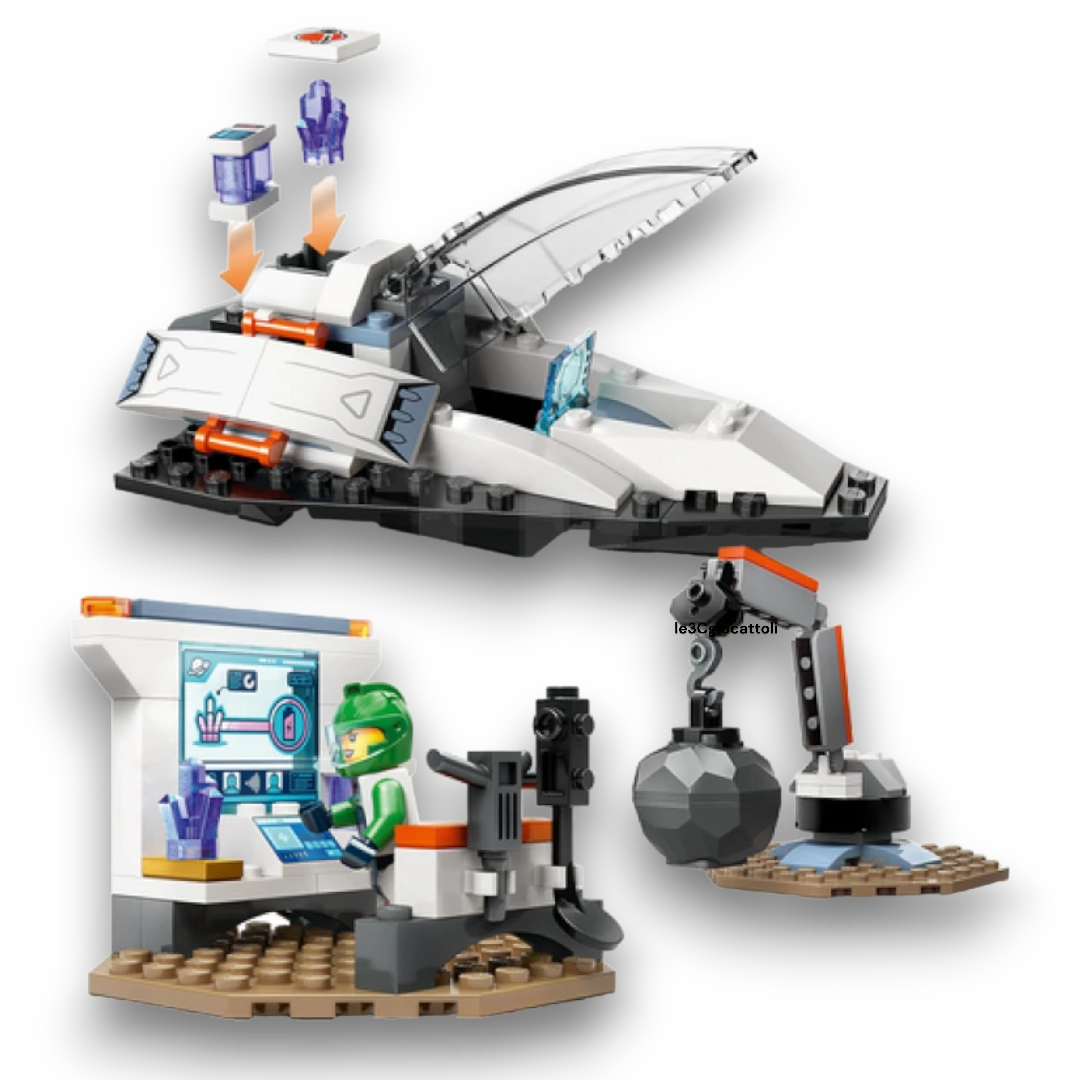 Lego City 60429 Nave Spaziale e scoperta di Asteroidi