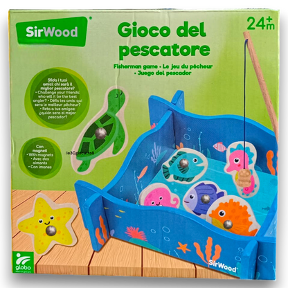 Gioco del Pescatore Magnetico in Legno