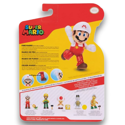 Super Mario Action Figure 10 cm Fire Mario
