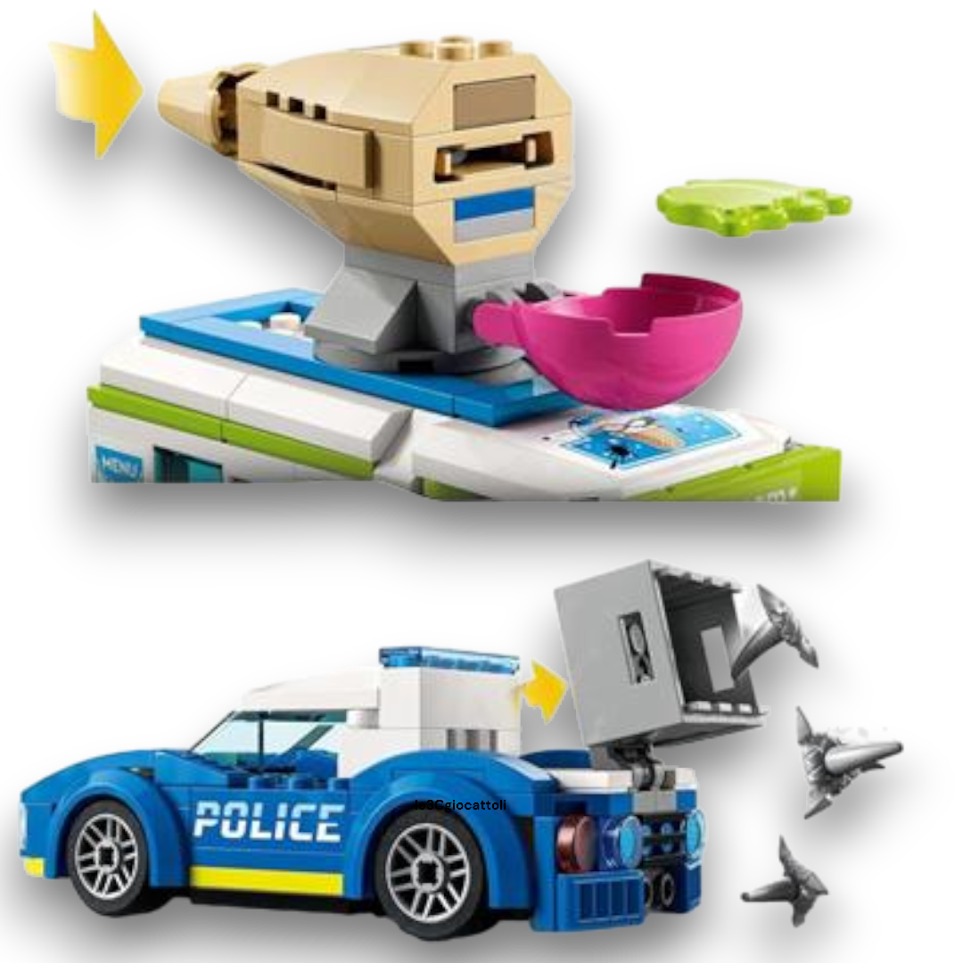 Lego City 60314 Il Furgone dei Gelati e l'Inseguimento della Polizia