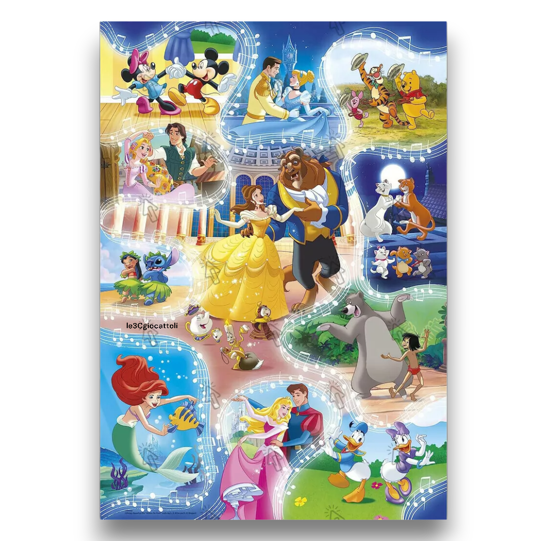 Puzzle 104 pezzi mini Disney Melodia