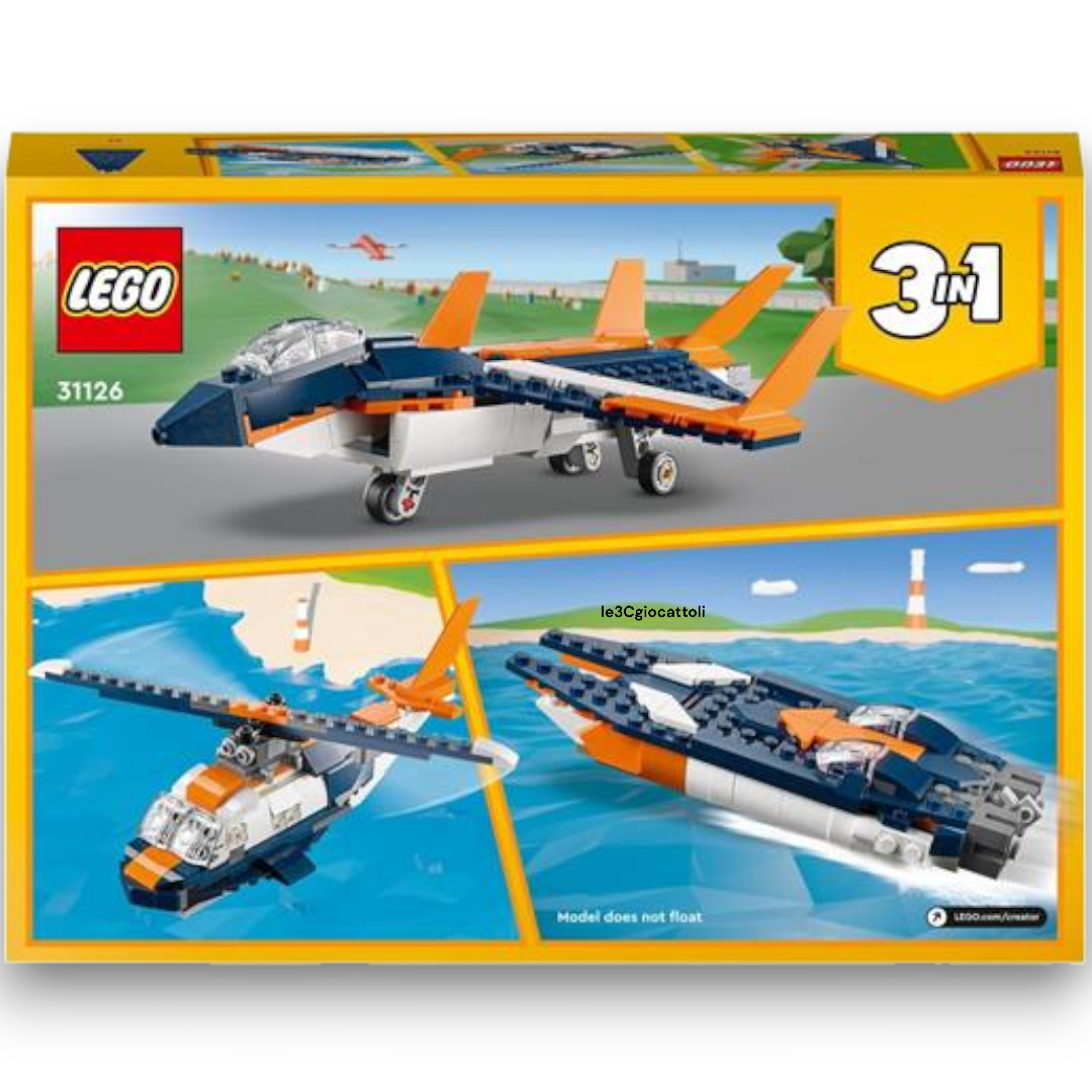 Lego Creator 31126 Jet Supersonico