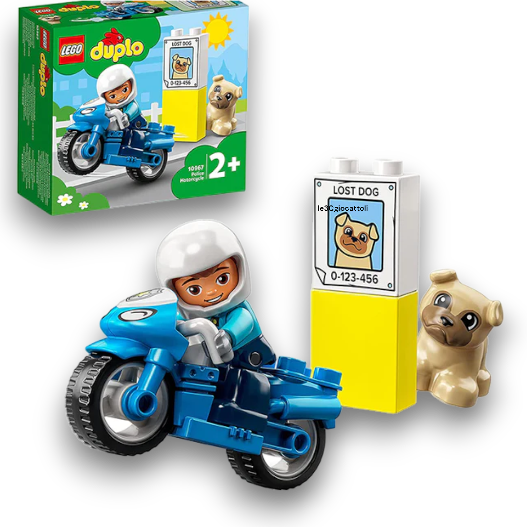 Lego Duplo 10967 Motocicletta della Polizia