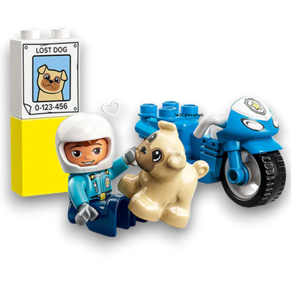 Lego Duplo 10967 Motocicletta della Polizia