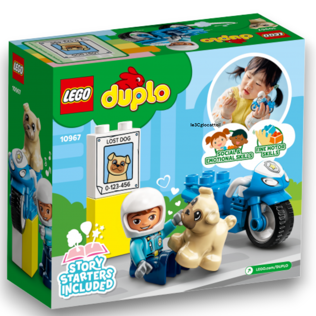 Lego Duplo 10967 Motocicletta della Polizia