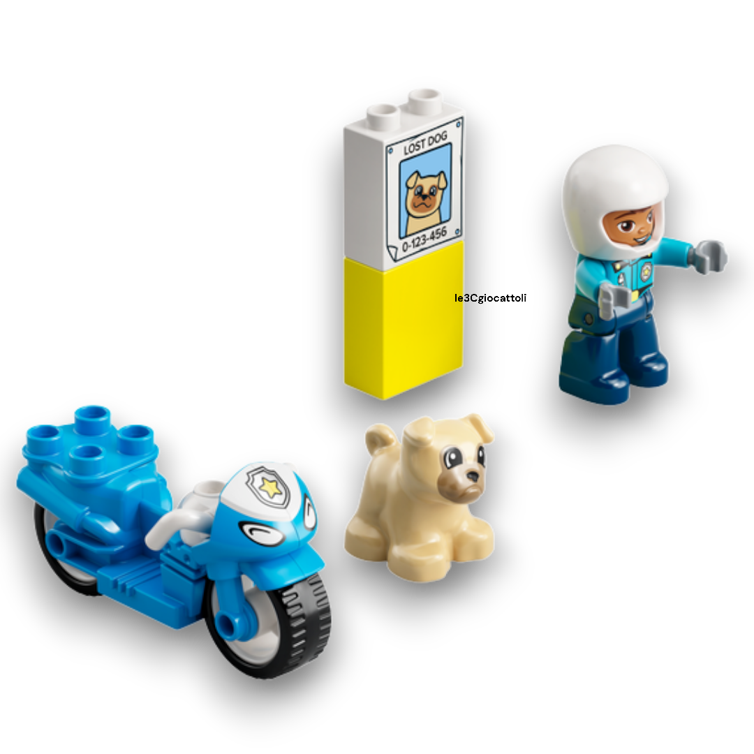 Lego Duplo 10967 Motocicletta della Polizia