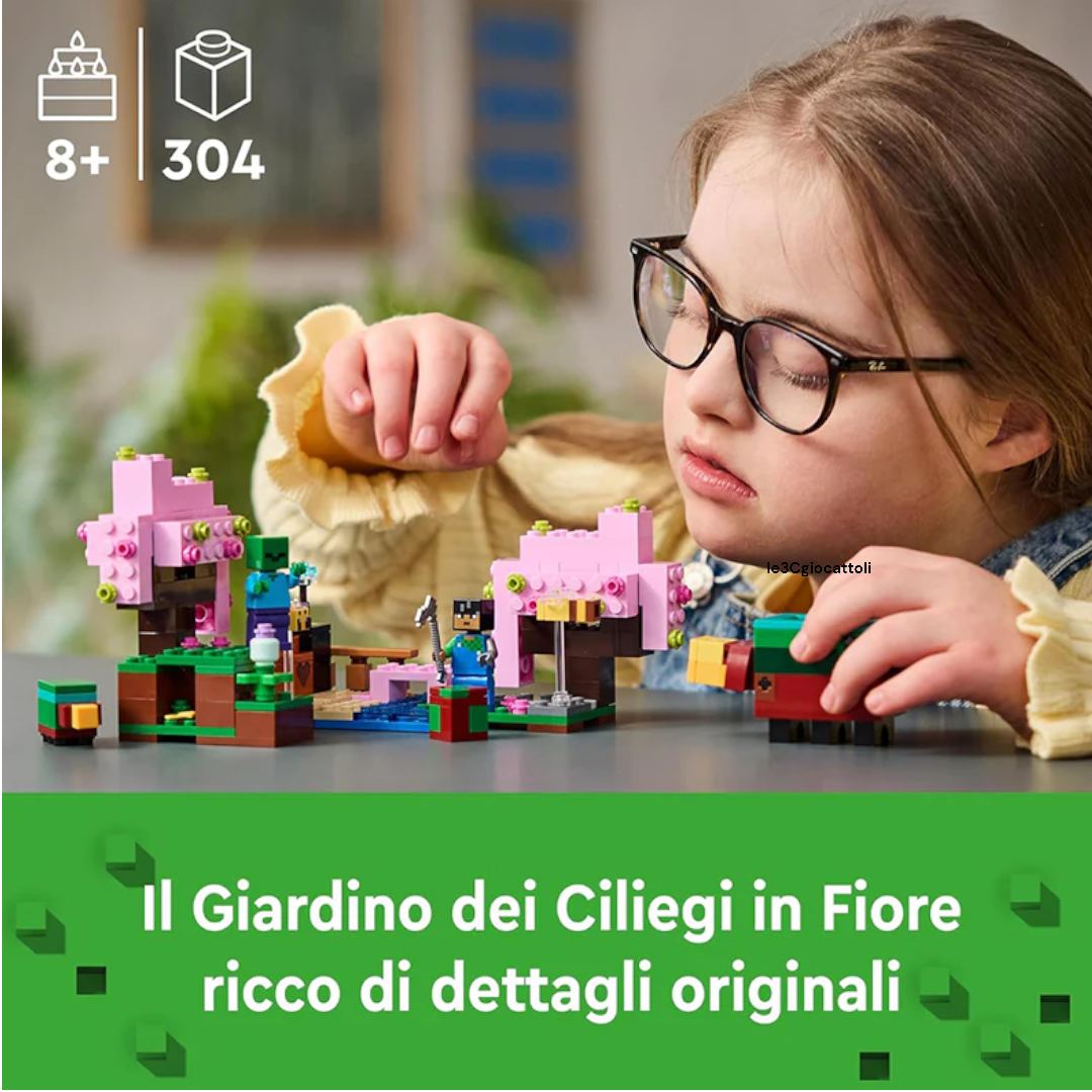 Lego Minecraft 21260 Giardino dei Ciliegi