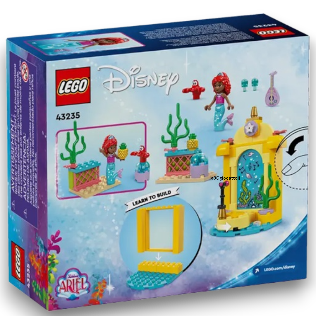 Lego Disney 43235 Palcoscenico Musicale di Ariel