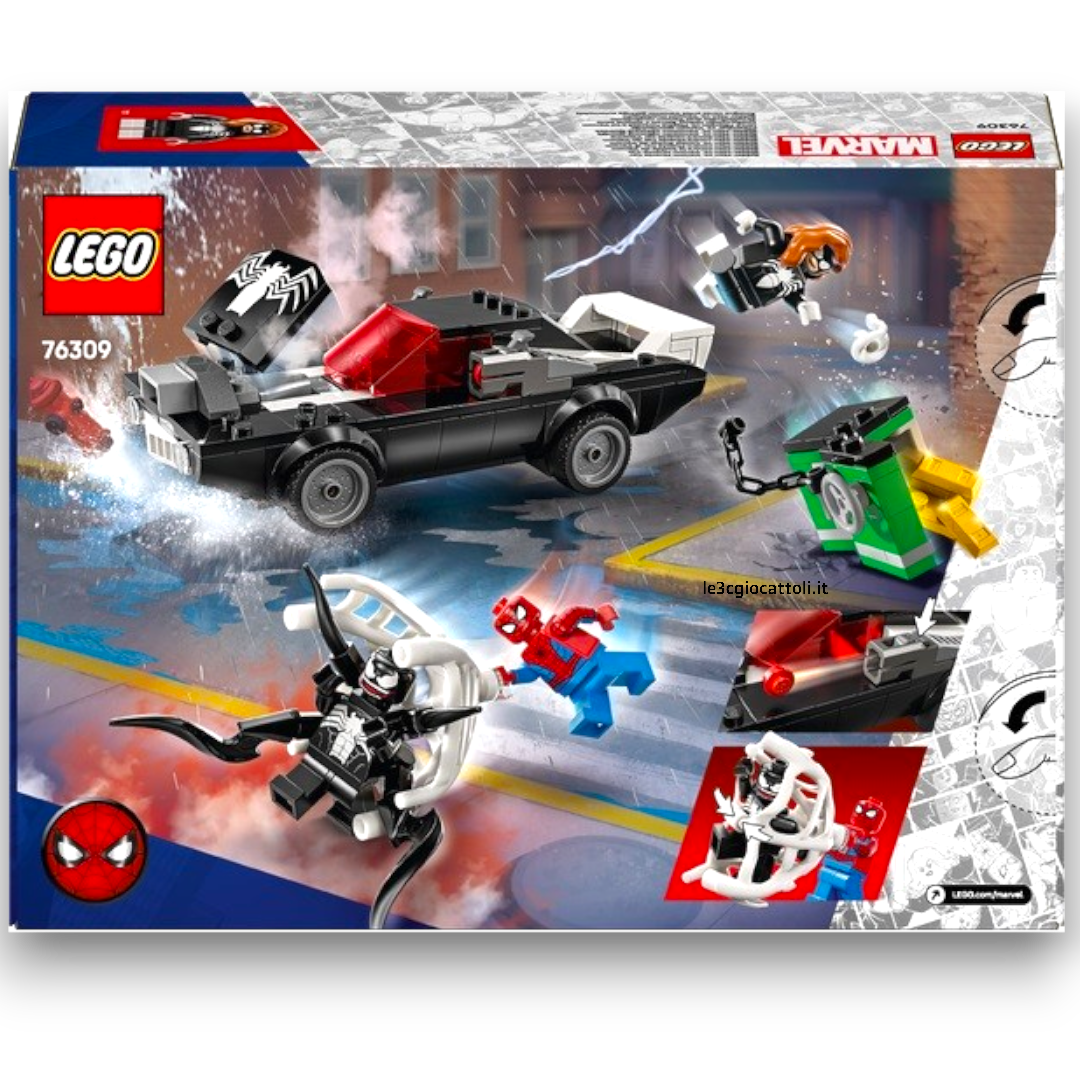 Lego Marvel 76309 Spiderman Vs Bolide di Venom